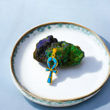 Load image into Gallery viewer, Gold Key Of Life Ankh Pendant Necklace