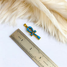Load image into Gallery viewer, Gold Key Of Life Ankh Pendant Necklace