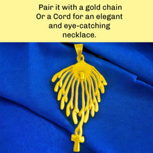 Load image into Gallery viewer, Aton Sun Rays Gold Pendant Necklace