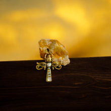 Load image into Gallery viewer, Gold Key Of life Ankh Eye of Horus Complex Pendant Necklace