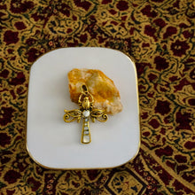 Load image into Gallery viewer, Gold Key Of life Ankh Eye of Horus Complex Pendant Necklace