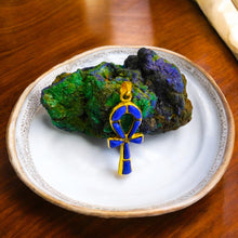 Load image into Gallery viewer, Gold Key Of Life Ankh Pendant Necklace