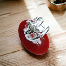 Load image into Gallery viewer, Silver God Anubis Adjustable Ring