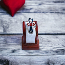 Load image into Gallery viewer, Key Of Life Ankh adjustable silver Ring