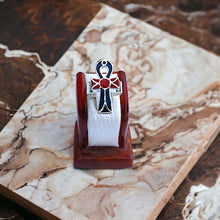 Load image into Gallery viewer, Key Of Life Ankh adjustable silver Ring