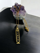 Load image into Gallery viewer, Gold God Anubis Cartouche Necklace