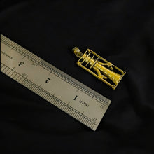 Load image into Gallery viewer, Gold Djed Pillar Pendant Necklace