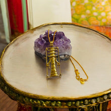 Load image into Gallery viewer, Gold Djed Pillar Pendant Necklace