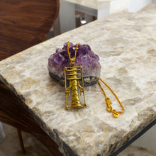 Load image into Gallery viewer, Gold Djed Pillar Pendant Necklace