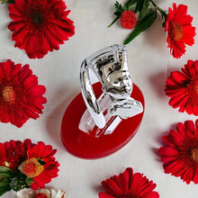 Load image into Gallery viewer, Silver Egyptian Queen Nefertiti Adjustable Ring