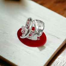 Load image into Gallery viewer, Silver Egyptian Queen Nefertiti Adjustable Ring