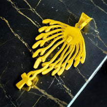 Load image into Gallery viewer, Aton Sun Rays Gold Pendant Necklace