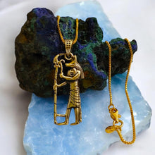 Load image into Gallery viewer, Gold God Anubis Pendant