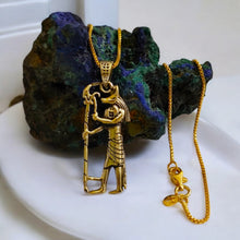 Load image into Gallery viewer, Gold God Anubis Pendant