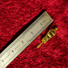 Load image into Gallery viewer, Gold Hathor Sistrum Pendant, Egyptian Revival Amulet Necklace