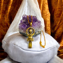 Load image into Gallery viewer, Hathor Amulet Gold Pendant Necklace