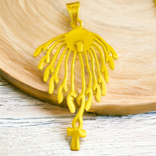 Load image into Gallery viewer, Aton Sun Rays Gold Pendant Necklace