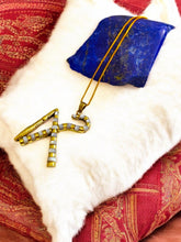 Load image into Gallery viewer, Gold Heka and Nekhakha Crook and Flail Pendant Necklace