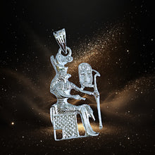 Load image into Gallery viewer, Silver God Horus Pendant Necklace