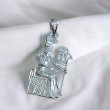 Load image into Gallery viewer, Silver God Horus Pendant Necklace
