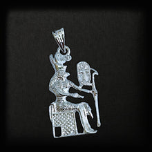Load image into Gallery viewer, Silver God Horus Pendant Necklace