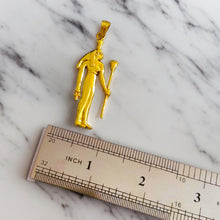 Load image into Gallery viewer, Gold Goddess Nyphthys Pendant Necklace