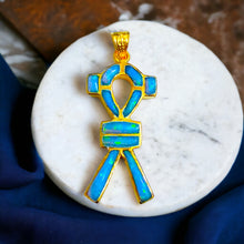 Load image into Gallery viewer, SAA Amulet Opal Pendant, Egyptian Jewelry