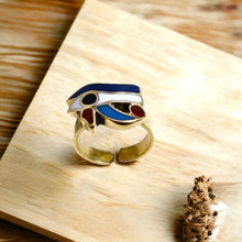 Load image into Gallery viewer, Eye Of Horus Gold Ring, Gift for Men and Women