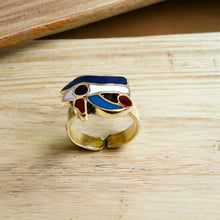 Load image into Gallery viewer, Eye Of Horus Gold Ring, Gift for Men and Women