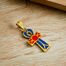 Load image into Gallery viewer, Gold Key Of Life Ankh Pendant Necklace