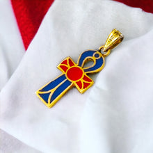 Load image into Gallery viewer, Gold Key Of Life Ankh Pendant Necklace