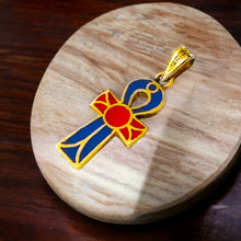 Load image into Gallery viewer, Gold Key Of Life Ankh Pendant Necklace
