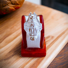 Load image into Gallery viewer, Silver Goddess Bastet The Cat Adjustable Ring