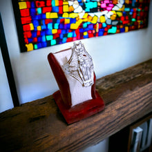 Load image into Gallery viewer, Silver Goddess Bastet The Cat Adjustable Ring