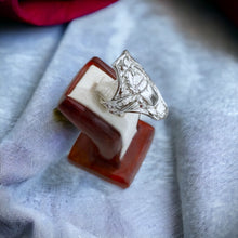 Load image into Gallery viewer, Silver Scarab Adjustable Ring