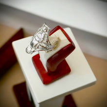 Load image into Gallery viewer, Silver Scarab Adjustable Ring