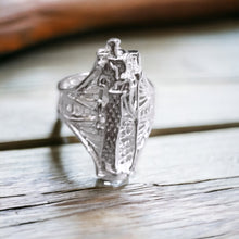 Load image into Gallery viewer, Silver Maat Adjustable Ring