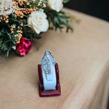 Load image into Gallery viewer, Silver Key of Life Ankh Adjustable Ring