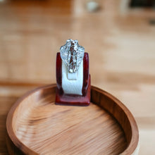 Load image into Gallery viewer, Silver Horus adjustable Ring