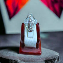 Load image into Gallery viewer, Silver Goddess Bastet The Cat Adjustable Ring
