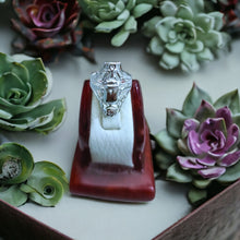 Load image into Gallery viewer, Silver Scarab Adjustable Ring