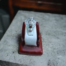 Load image into Gallery viewer, Silver Scarab Adjustable Ring