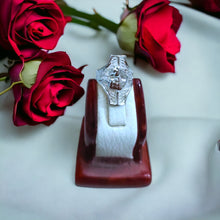 Load image into Gallery viewer, Silver Goddess Sekhmet adjustable Ring