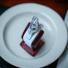 Load image into Gallery viewer, Silver Goddess Sekhmet adjustable Ring