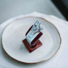 Load image into Gallery viewer, Silver Goddess Sekhmet adjustable Ring