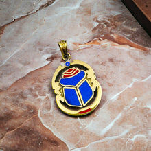 Load image into Gallery viewer, Gold Royal Scarab Pendant Necklace