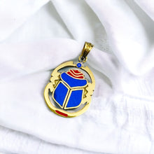 Load image into Gallery viewer, Gold Royal Scarab Pendant Necklace
