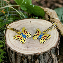 Load image into Gallery viewer, Gold Egyptian Butterfly Earring, Gift For Women