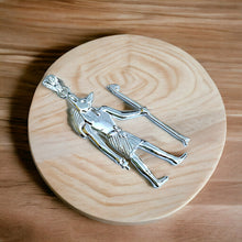 Load image into Gallery viewer, Silver God Anubis Large Pendant Necklace