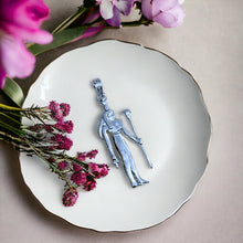 Load image into Gallery viewer, Silver Goddess Nyphthys Large Pendant Necklace